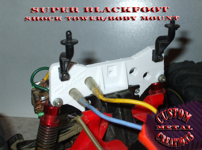 Super Blackfoot Rear Shock/Body Mount 3d printed Super Blackfoot Rear Shock/Body Mount