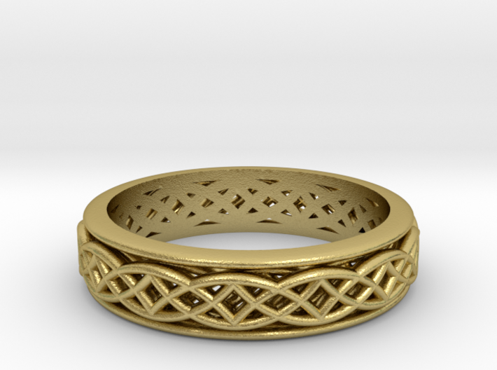Weave band Size 8 3d printed