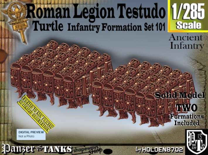 1/285 Roman Testudo set101 3d printed