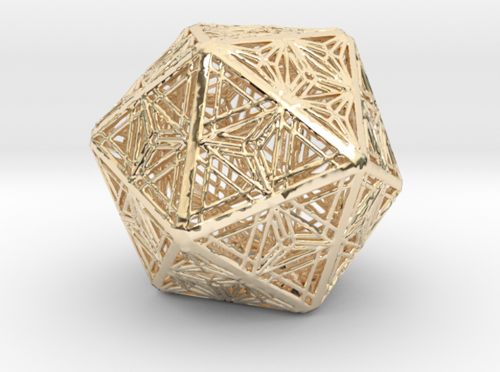 Icosahedron Unique Tessallation 3d printed