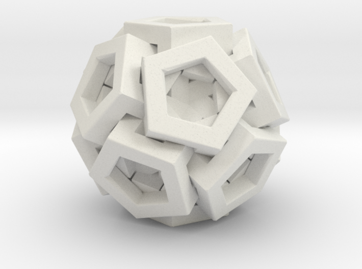 Pentagonal Crystals 3d printed