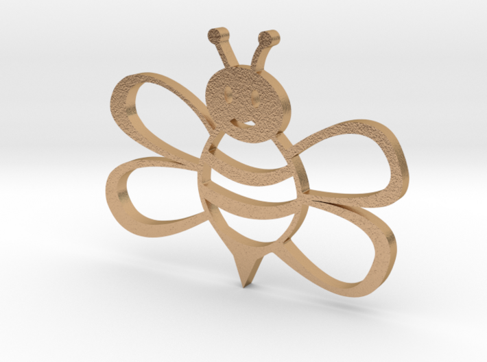 Honeybee pendent 3d printed
