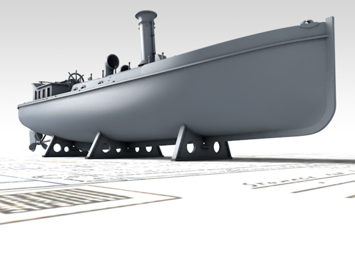 1/192 Royal Navy 50ft Steam Pinnace x1 3d printed 3D render showing product detail
