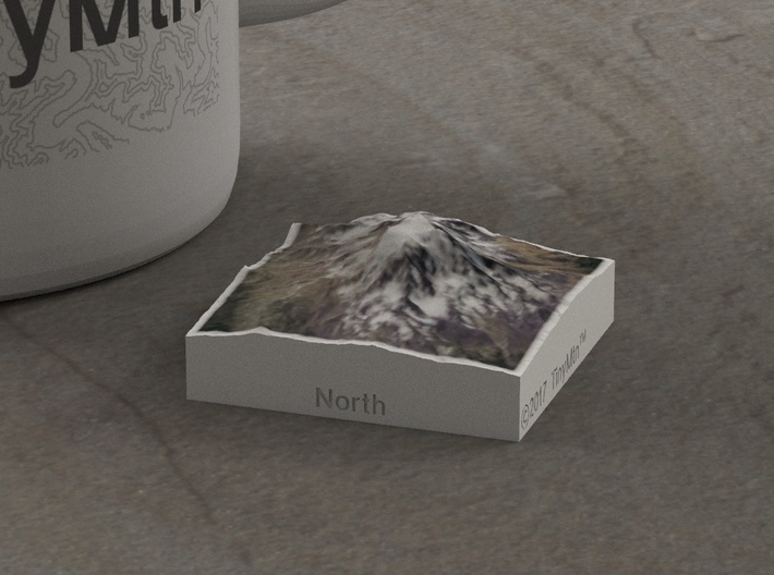 Mt. Adams, Washington, USA, 1:250000 Explorer 3d printed 