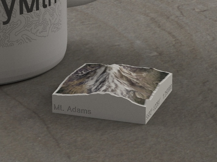 Mt. Adams, Washington, USA, 1:250000 Explorer 3d printed 