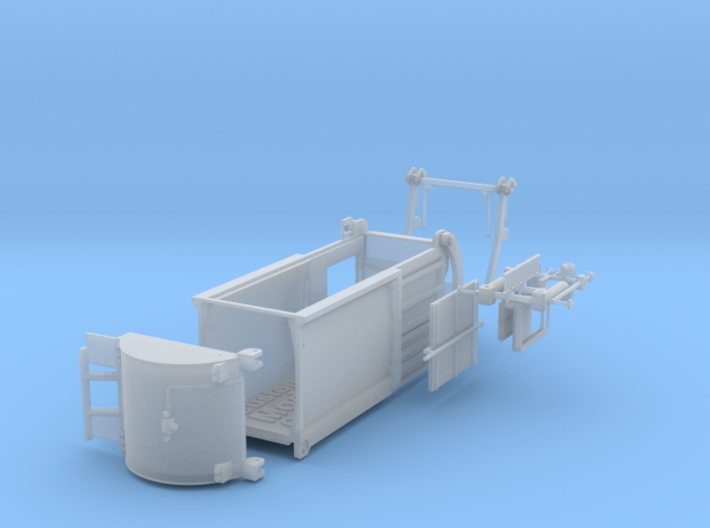 Garbage Truck Bed Only Parted 1-87 HO Scale 3d printed