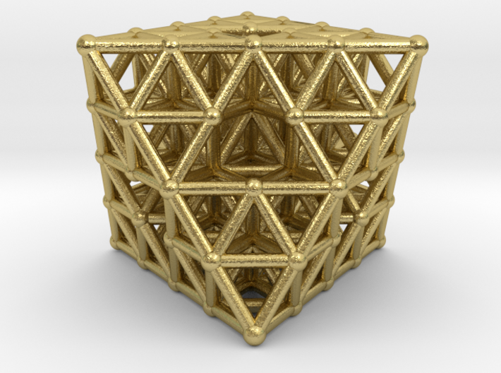 Octahedron fractal 3d printed