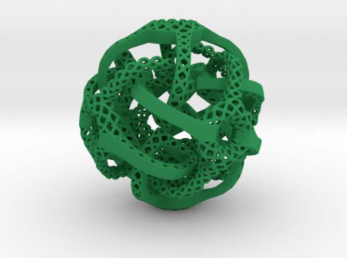 Cubic Octahedral Symmetry Perforation  Type 2 3d printed 