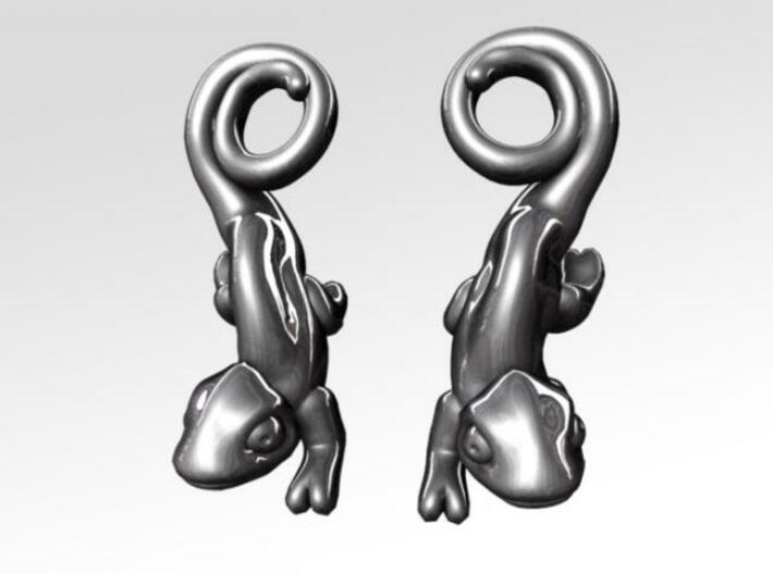 Chameleon Earrings 3d printed 