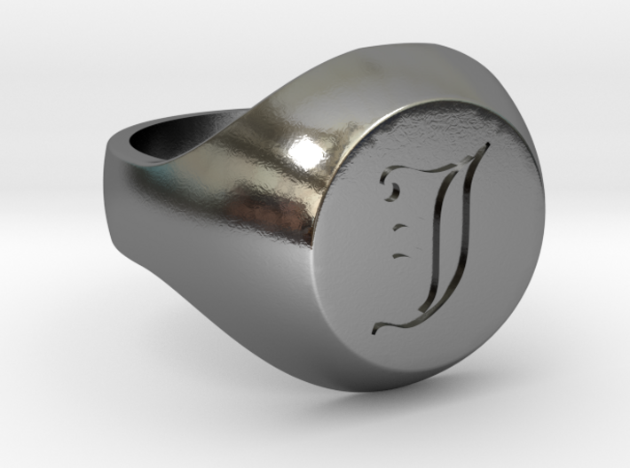 Initial Ring &quot;J&quot; 3d printed