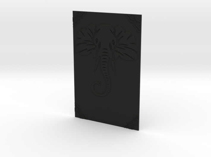 A5 elephant book cover 3d printed