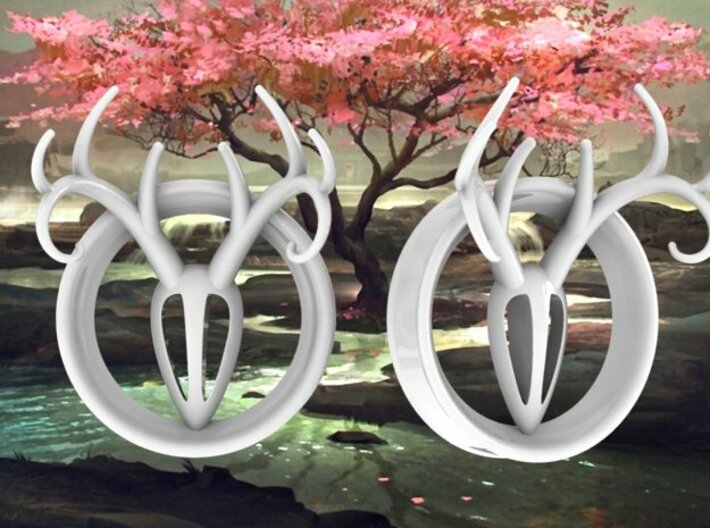 1 &amp; 15/16 inch Antler Tunnels 3d printed Multiple sizes available.