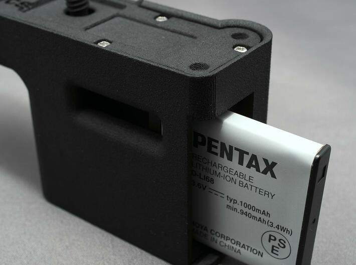 Grip for PENTAX Q (w/ optional storage) 3d printed 