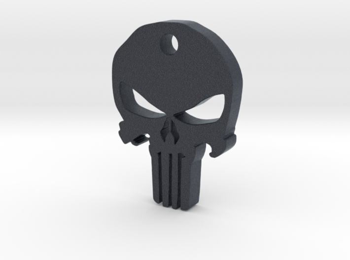 Punisher Pendant 3d printed