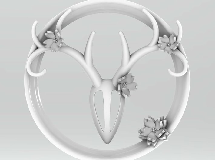 3 Inch Feminine Antlers (72.6mm) tunnels 3d printed Recommend polished plastics.
