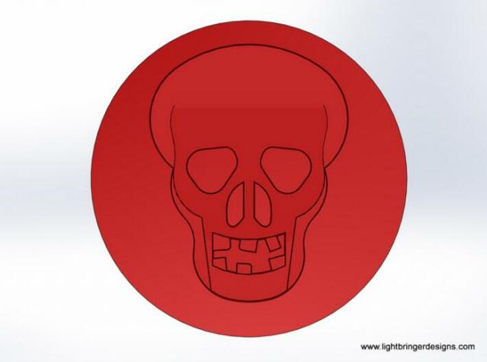 Skull Wax Seal 3d printed What the wax will look like