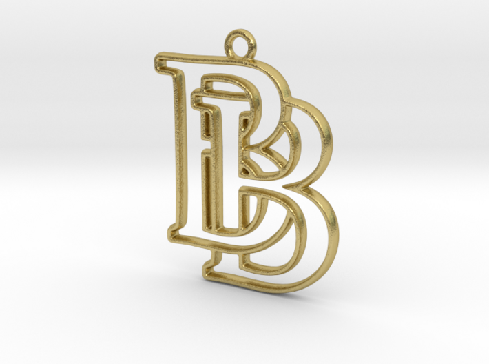 Monogram with initials B&amp;B 3d printed