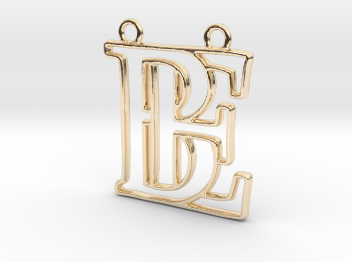 Monogram with initials B&amp;E 3d printed