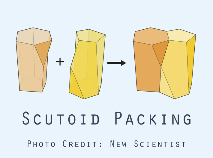 Scutoid Earrings - Mathematical Jewelry 3d printed photo credit scutoid graphic