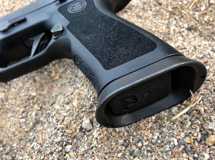 X Frame Base Pad for SIG P320 - Round Detent  3d printed Black Professional