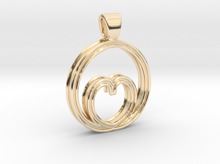 Egg of love [pendant] 3d printed