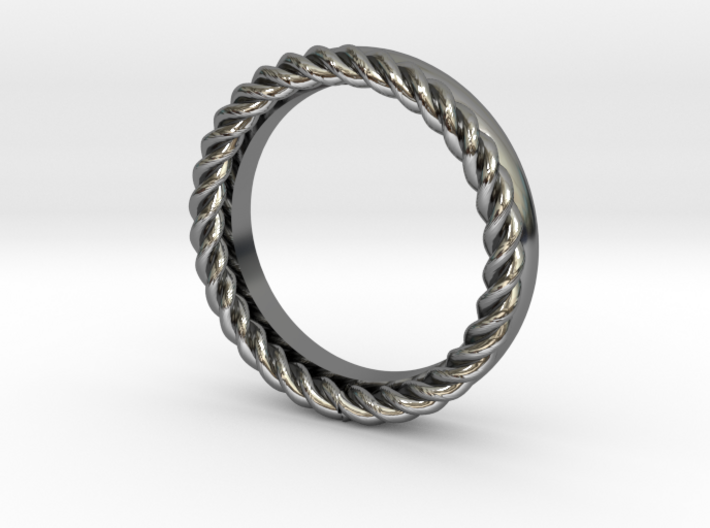 Rope stackable ring 3d printed