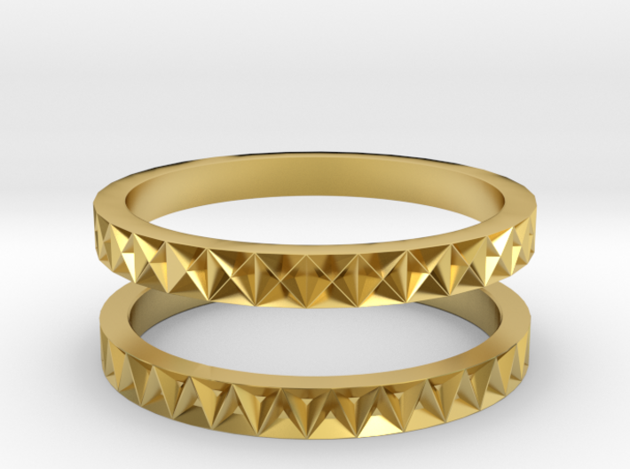 Geometric Stack Ring Set 1 3d printed