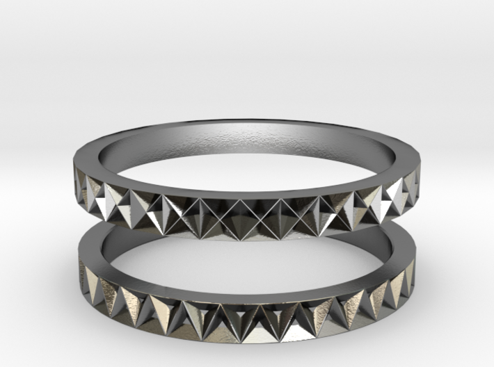 Geometric Stack Ring Set 1 3d printed 