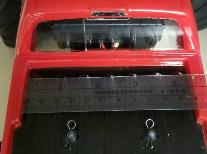 Realistic F250 Roll Bar-No lights 3d printed Width of bed the roll bar is designed to fit in