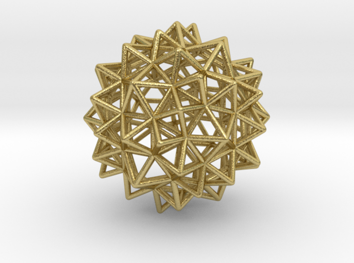 Stellated Rhombicosidodecahedron 2&quot; 3d printed