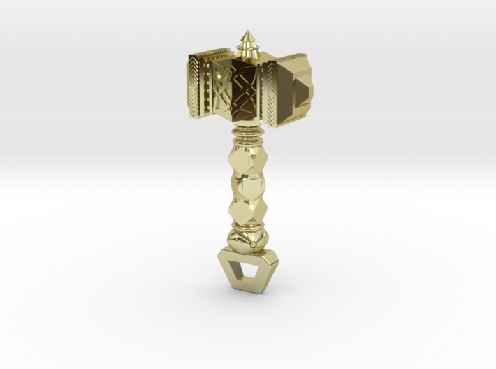 Mjölnir Hammer Pendant 3d printed