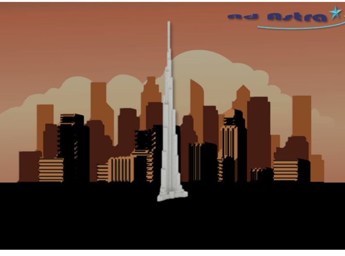 Burj Khalifa - Dubai (1:4000) 3d printed