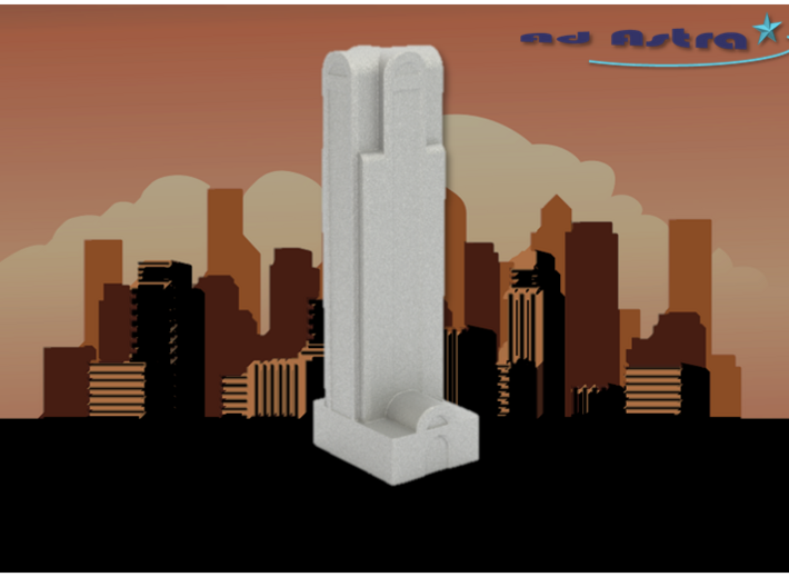 Comerica Bank Tower - Dallas (1:4000) 3d printed