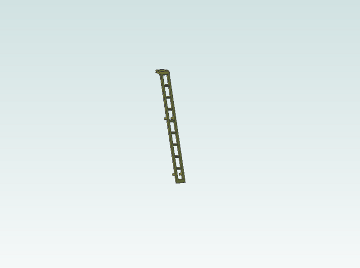 signal Ladder 4 pc 8 ft no platform BRASS  3d printed single ladder