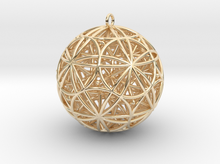 Stellated Rhombicosidodecahedron 2&quot; Pendant 3d printed