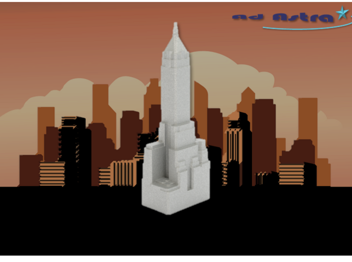 40 Wall Street - New York (1:4000) 3d printed