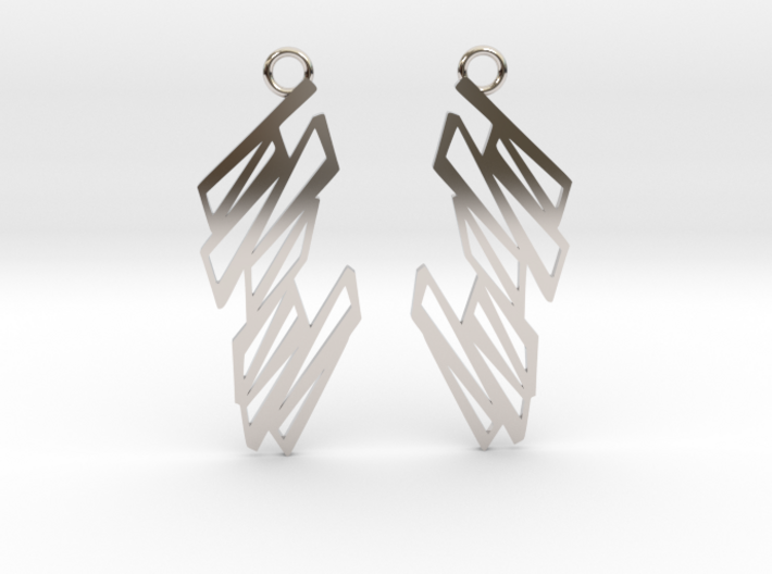 Zigzag earrings 3d printed