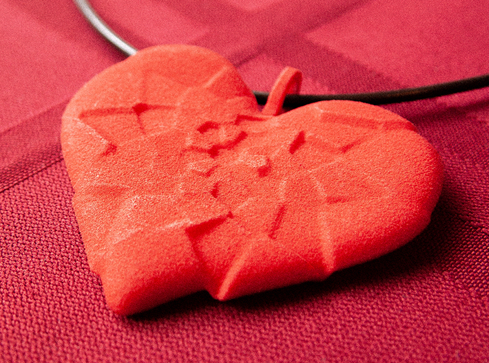 My Shattered Heart - Pendant 3d printed