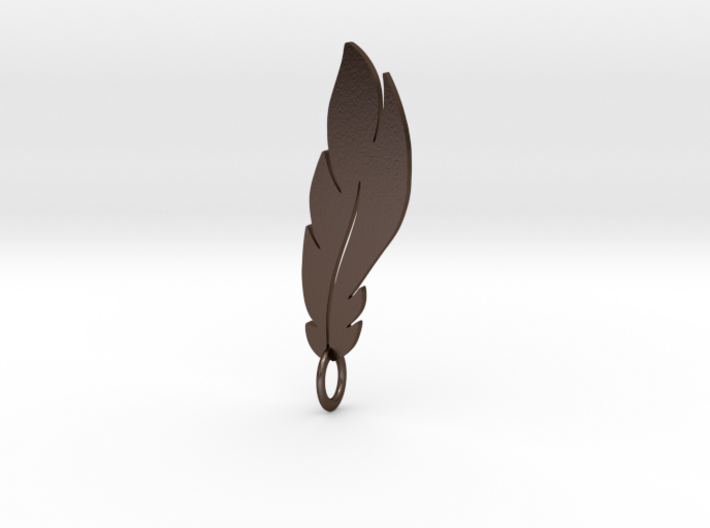 feather pendant 3d printed
