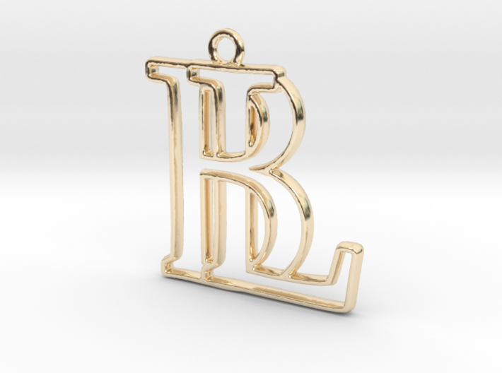 Monogram with initials B&amp;L 3d printed