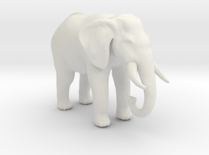 HO Scale African Elephant 3d printed This is a render not a picture