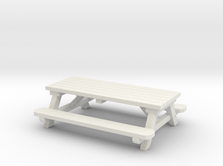 Picnic Tables 01. 1:24 scale 3d printed