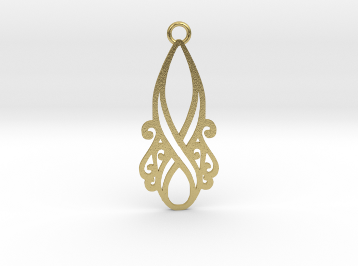 Lorelei pendant 3d printed