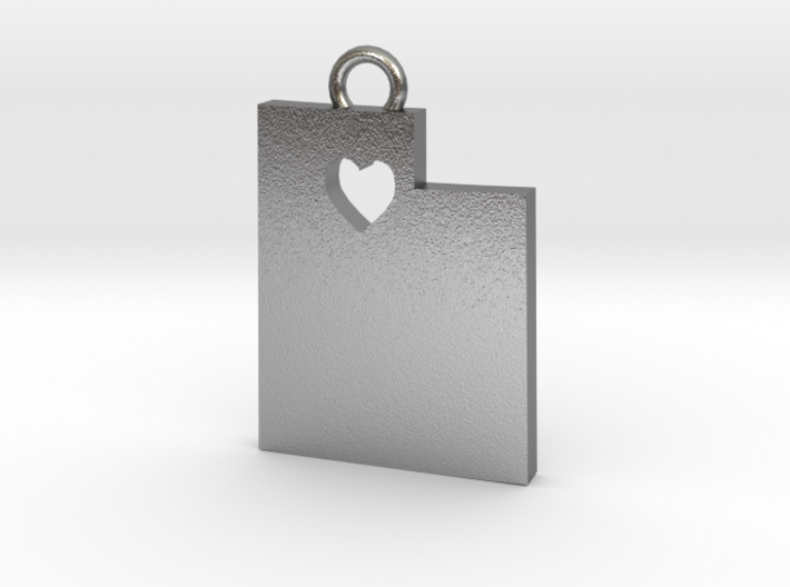 Utah Pendant with Heart 3d printed