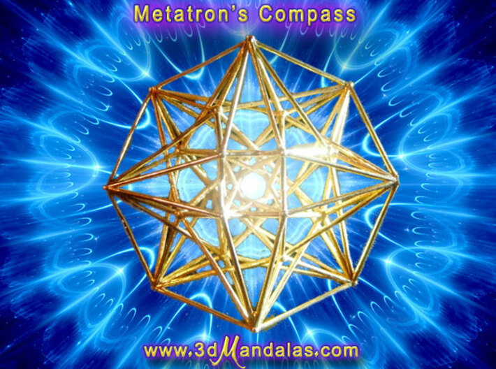 Metatrons Compass 50mm X 1.5mm 3d printed 