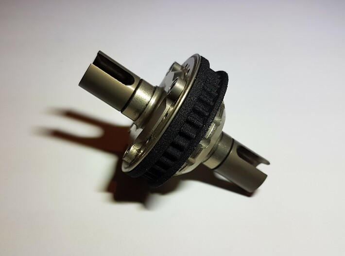 MTC1 34T Front Diff Pulley (P-005) 3d printed Mounted to diff