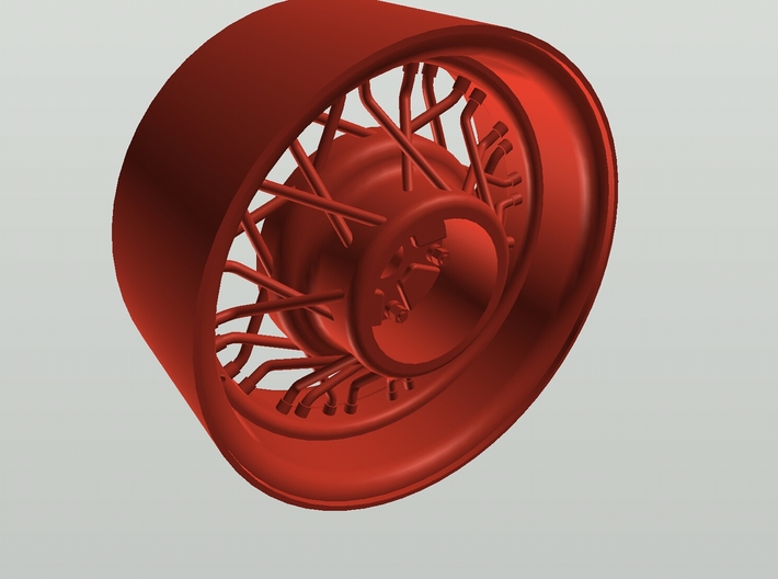 Ford &quot;Bent Spoke Kelsey&quot; wire wheel 3d printed