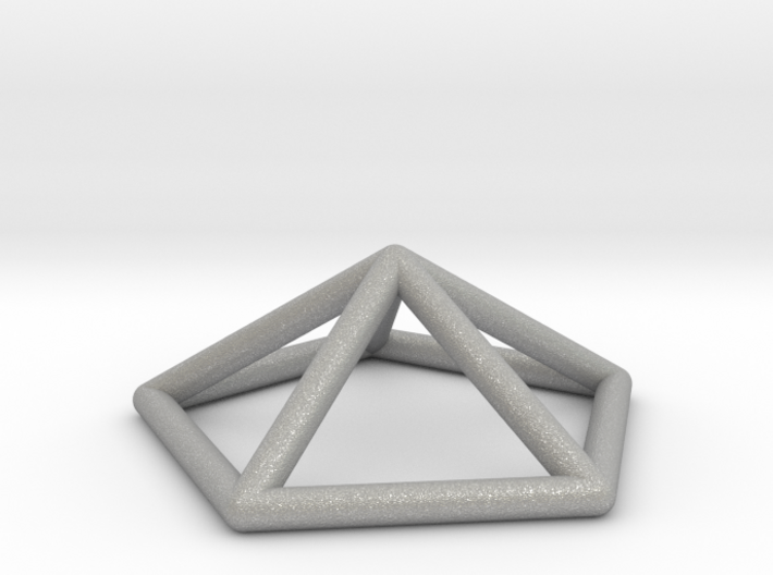 0722 J02 Pentagonal Pyramid E (a=1cm) #1 3d printed