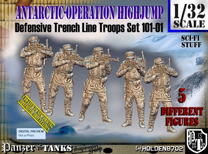 1/32 Antarctic Troops Set101-01 3d printed
