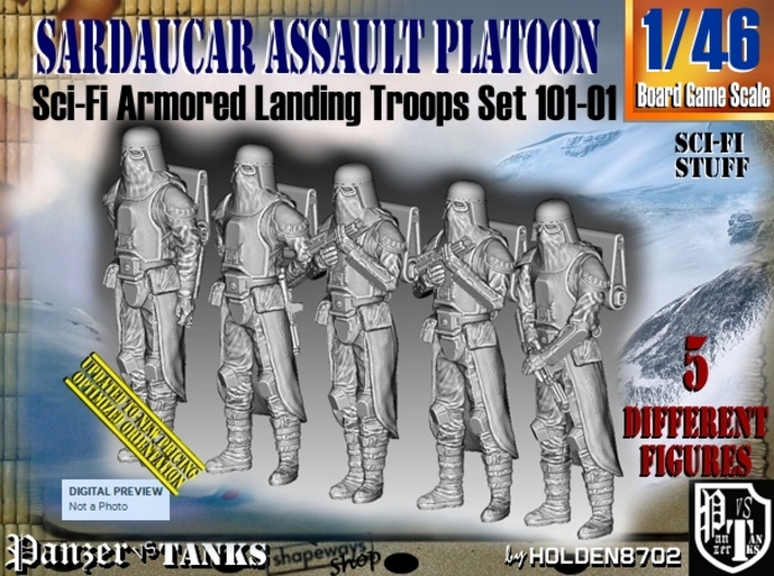 1/46 Sci-Fi Sardaucar Platoon Set 101-01 3d printed